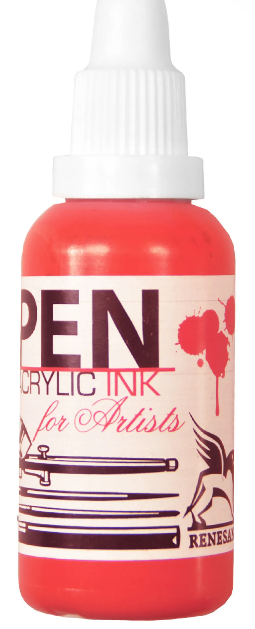 Renesans Tusz akrylowy - - karmin, 35 ml