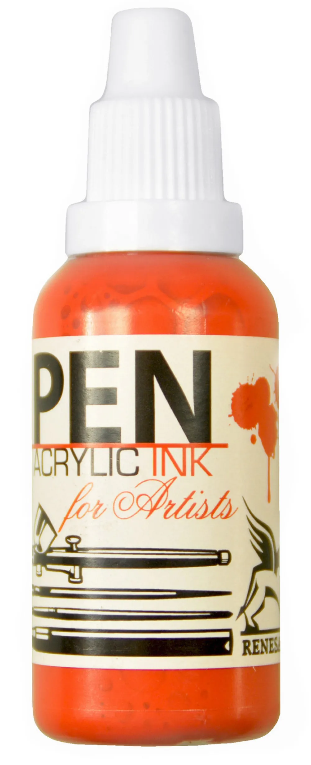 Renesans Tusz akrylowy - - pomarańczowy, 35 ml > Farby Akrylowe