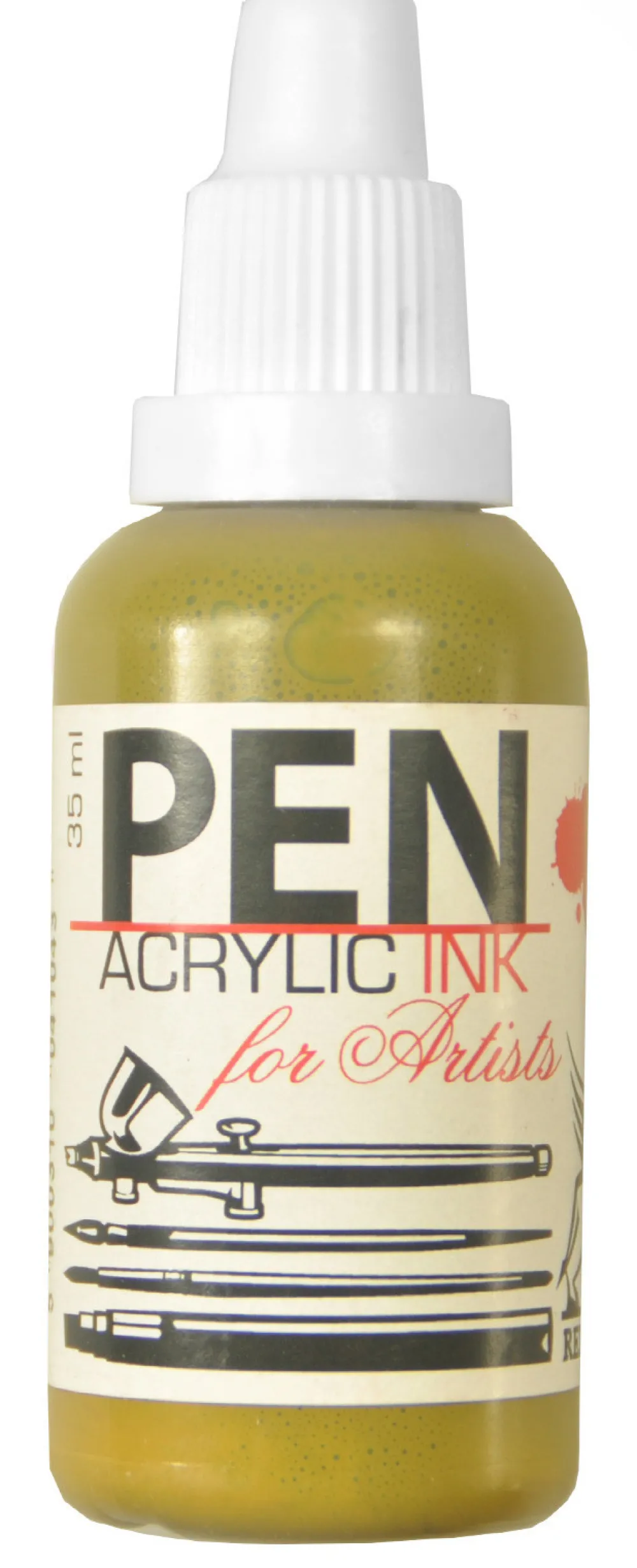 Renesans Tusz akrylowy - - ugier zielony, 35 ml > Farby Akrylowe