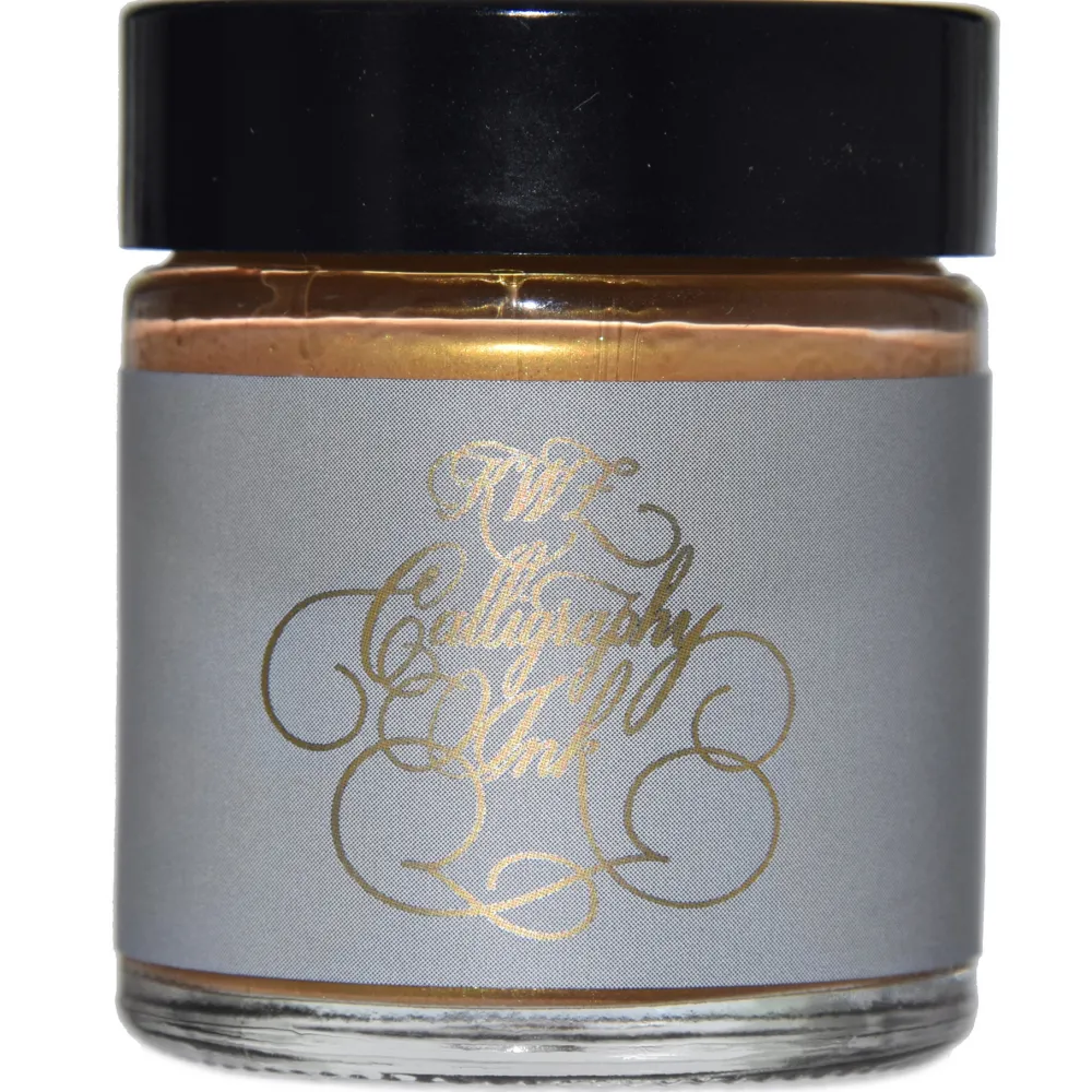 KWZ Ink Tusz Calligraphy Ink, metaliczny - - Yellow Gold 25 g