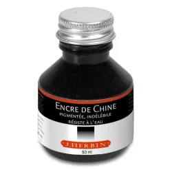 J.Herbin Tusz do kaligrafii Indian Ink - - czarny, 50 ml > Tusze Do Kaligrafii