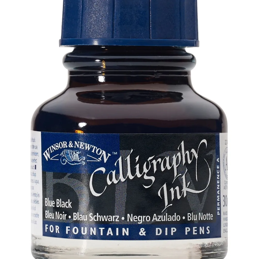 Winsor & Newton Tusz do kaligrafii - - blue black, 30 ml