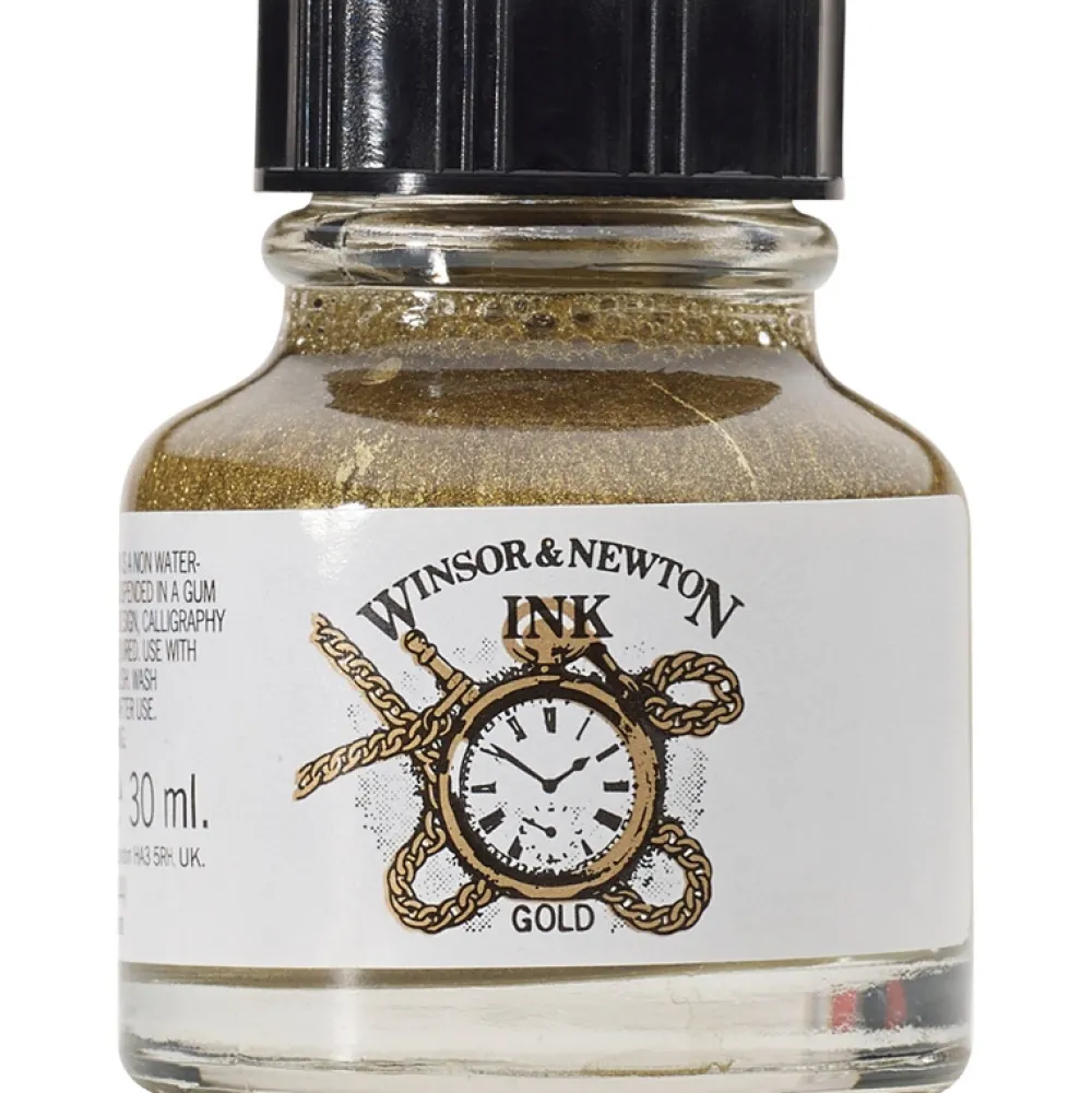 Winsor & Newton Tusz rysunkowy - - silver, 30 ml > Tusze Rysunkowe