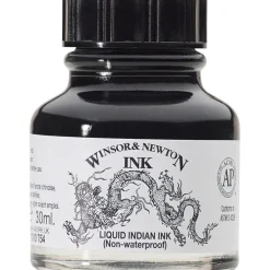 Winsor & Newton Tusz rysunkowy - - liquid indian ink, 30 ml