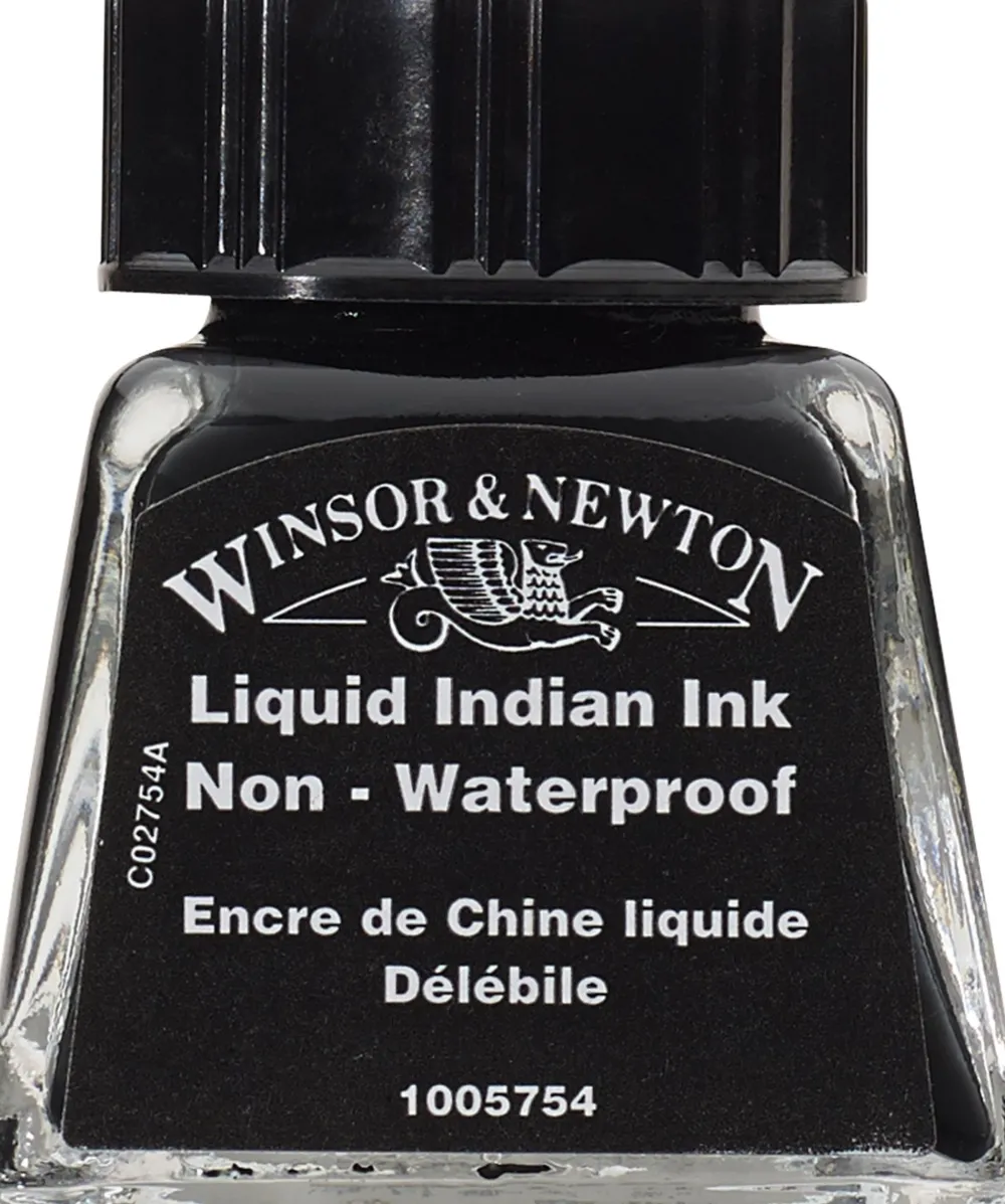 Winsor & Newton Tusz rysunkowy - - Black, 14 ml