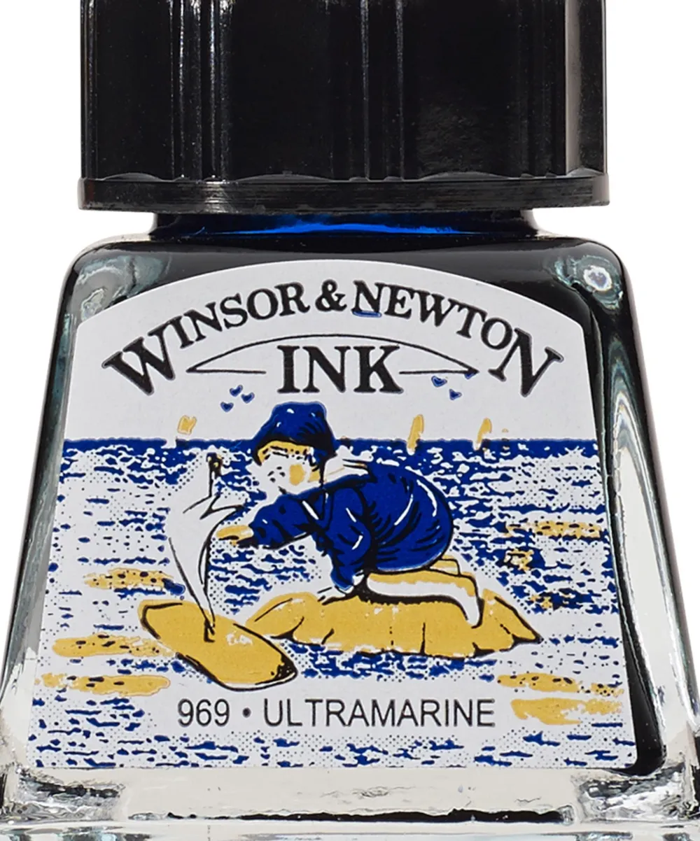 Winsor & Newton Tusz rysunkowy - - Ultramarine, 14 ml