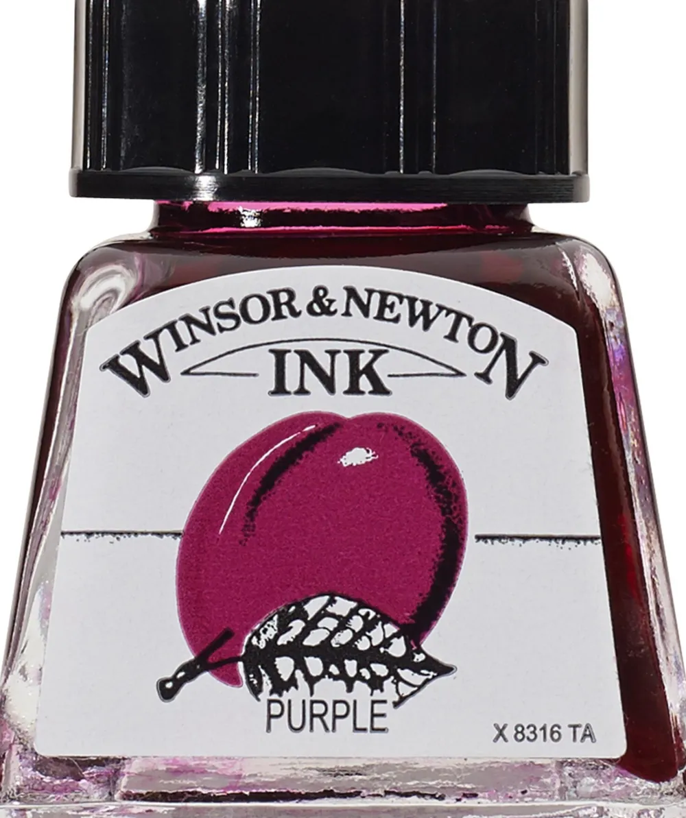 Winsor & Newton Tusz rysunkowy - - Purple, 14 ml