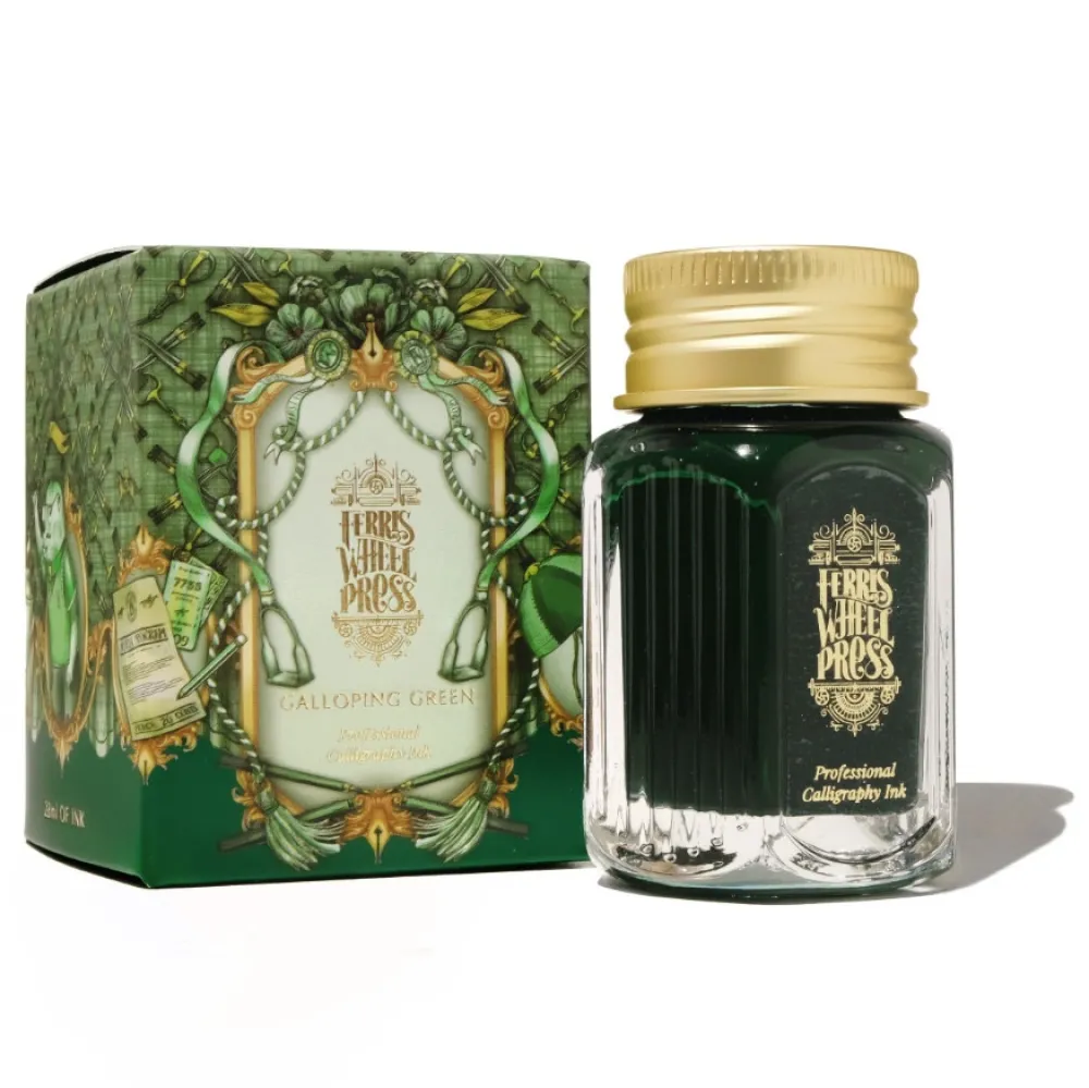 Ferris Wheel Press Tusz wodoodporny - - Galloping Green 28 ml > Tusze Do Kaligrafii