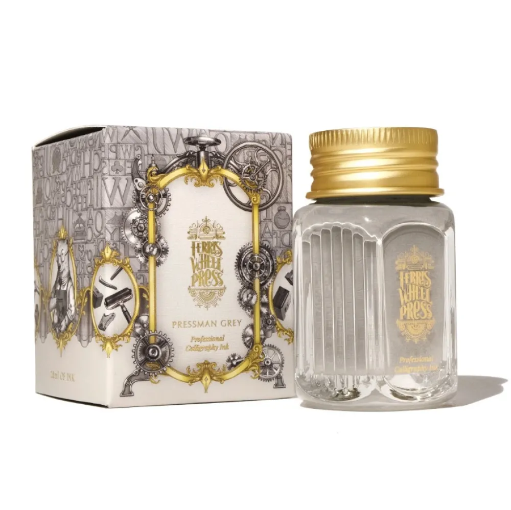 Ferris Wheel Press Tusz wodoodporny - - Pressman Grey, 28 ml > Tusze Do Kaligrafii