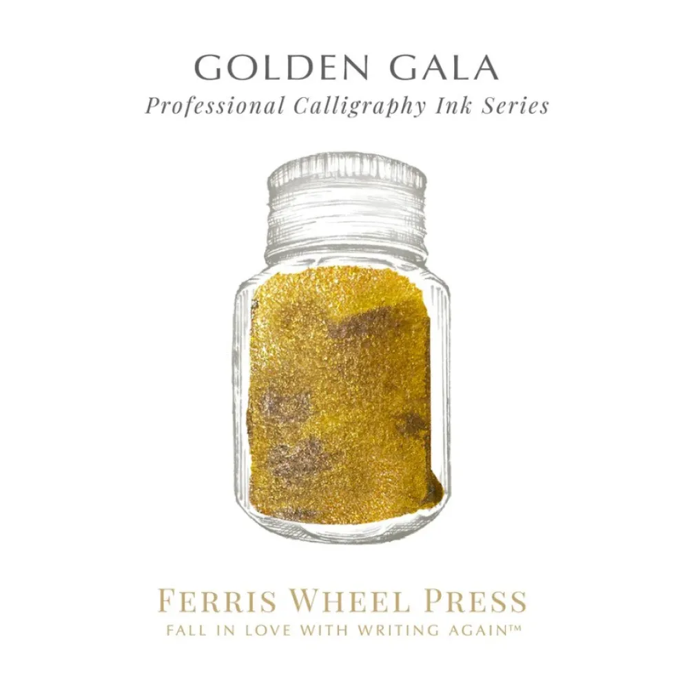 Ferris Wheel Press Tusz wodoodporny - - Golden Gala, 28 ml > Tusze Do Kaligrafii