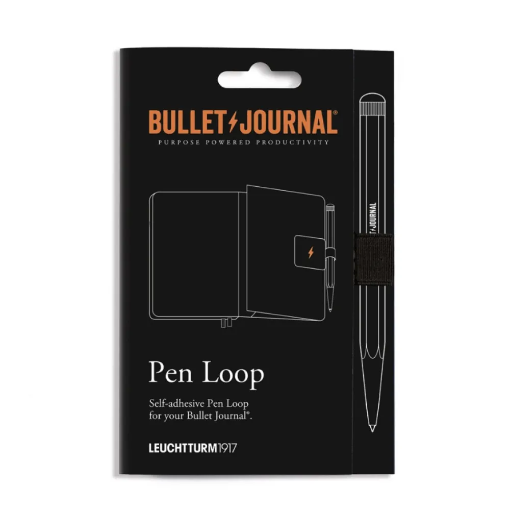 Leuchtturm1917 Uchwyt Pen Loop Bullet Journal na długopis - - Black > Akcesoria
