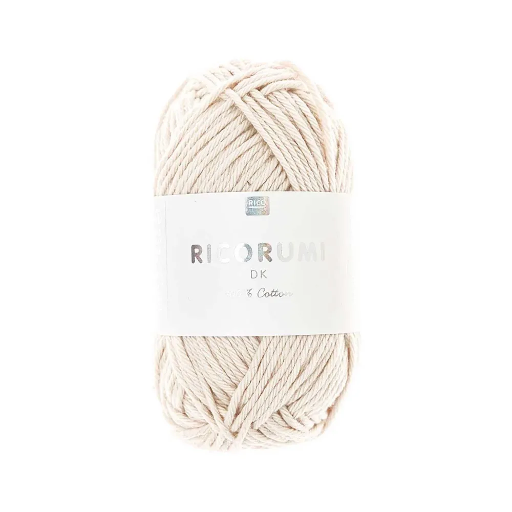 Rico Design Włóczka bawełniana Ricorumi DK - - Ivory, 25 g > Włóczki I Muliny