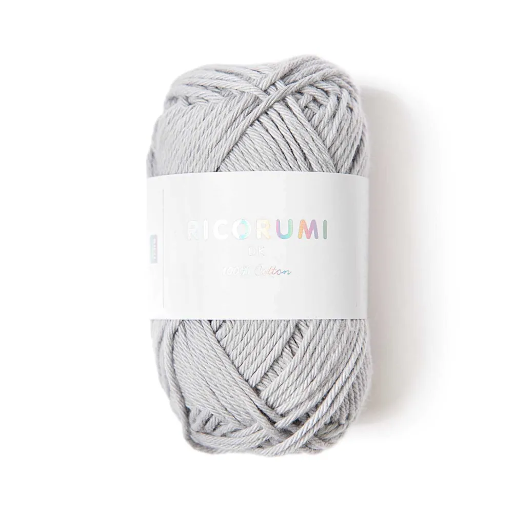 Rico Design Włóczka bawełniana Ricorumi DK - - Silver Grey, 25 g