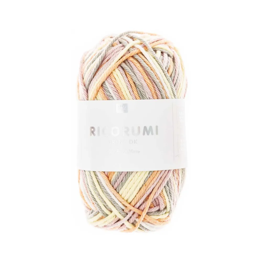 Rico Design Włóczka bawełniana Ricorumi Print DK - - Pink-Yellow, 25 g > Włóczki I Muliny