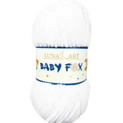 Włóczka poliestrowa Baby Fox - Luna Art - 1, 100 g, 120 m