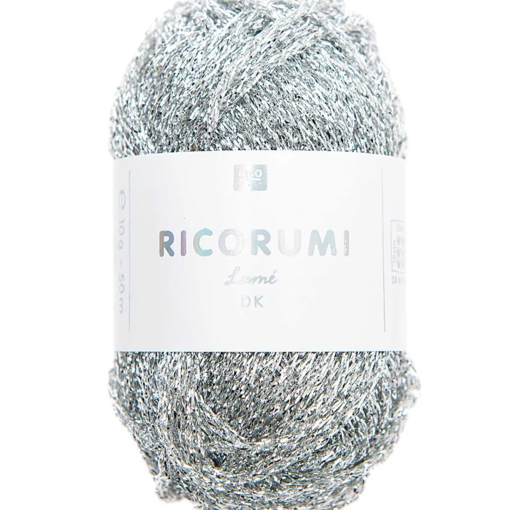 Rico Design Włóczka Ricorumi Lame DK - - Silver, 10 g