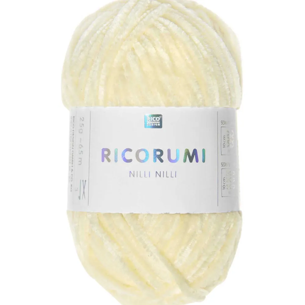 Rico Design Włóczka szenilowa Ricorumi Nilli Nilli - - Yellow, 25 g