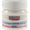 Pentart Werniks brokatowy z klejem do decoupage - - 50 ml