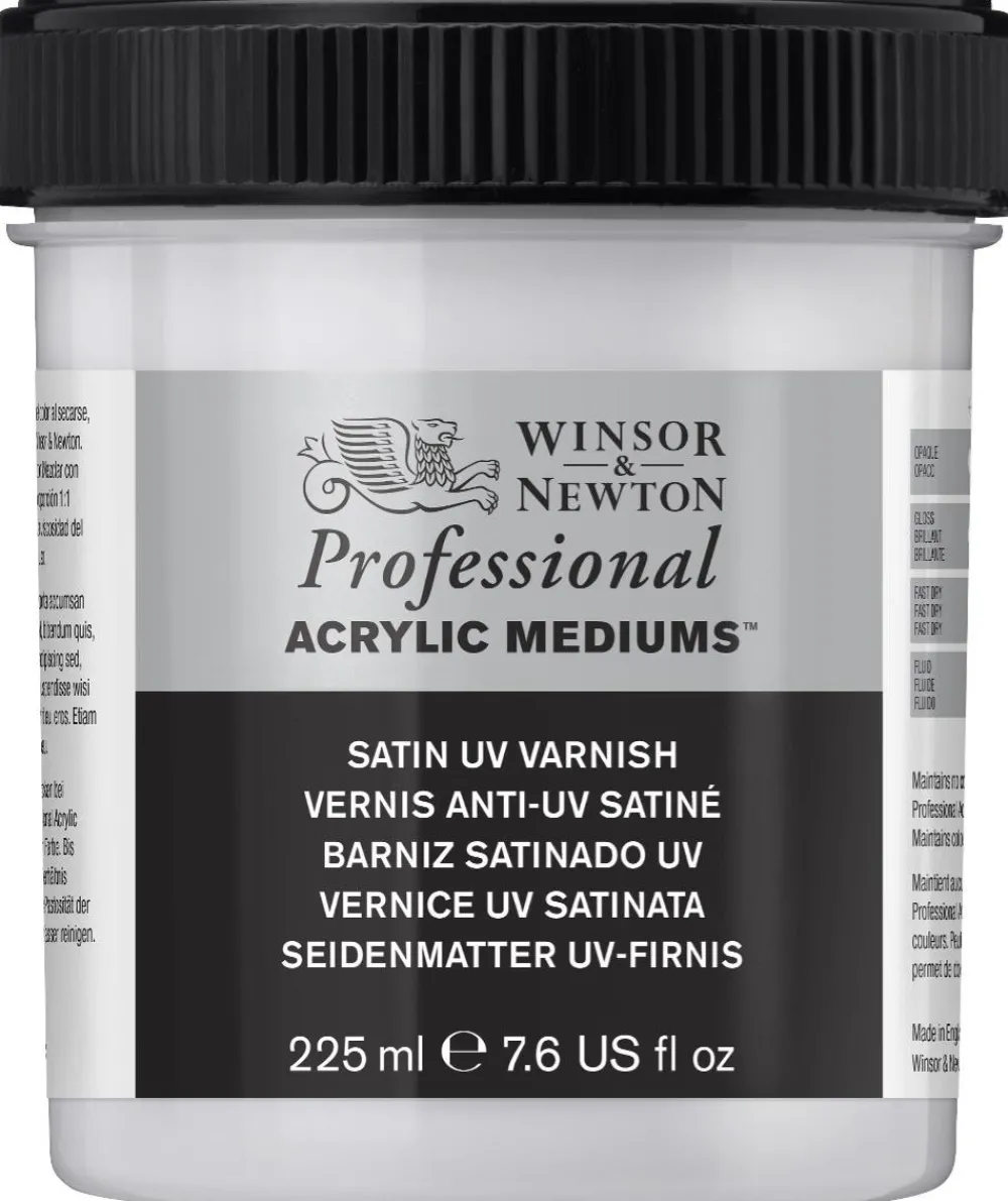 Winsor & Newton Werniks do farb akrylowych Professional - - satynowy, 225 ml