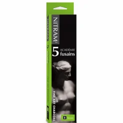 Nitram Węgiel Académie Fusains - - B, Soft, 5 mm, 5 szt.