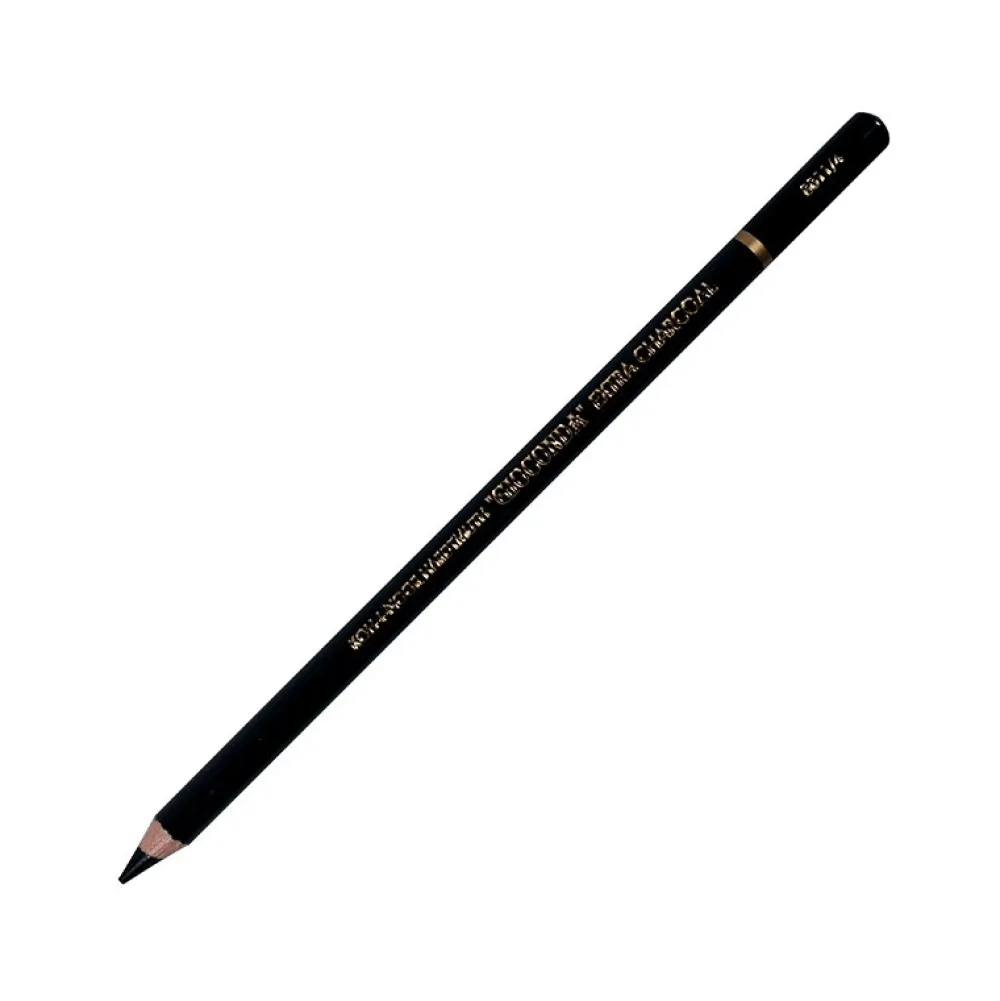 KOH-I-NOOR Węgiel Gioconda w drewnie - - 2, Deep Black > Węgle Rysunkowe