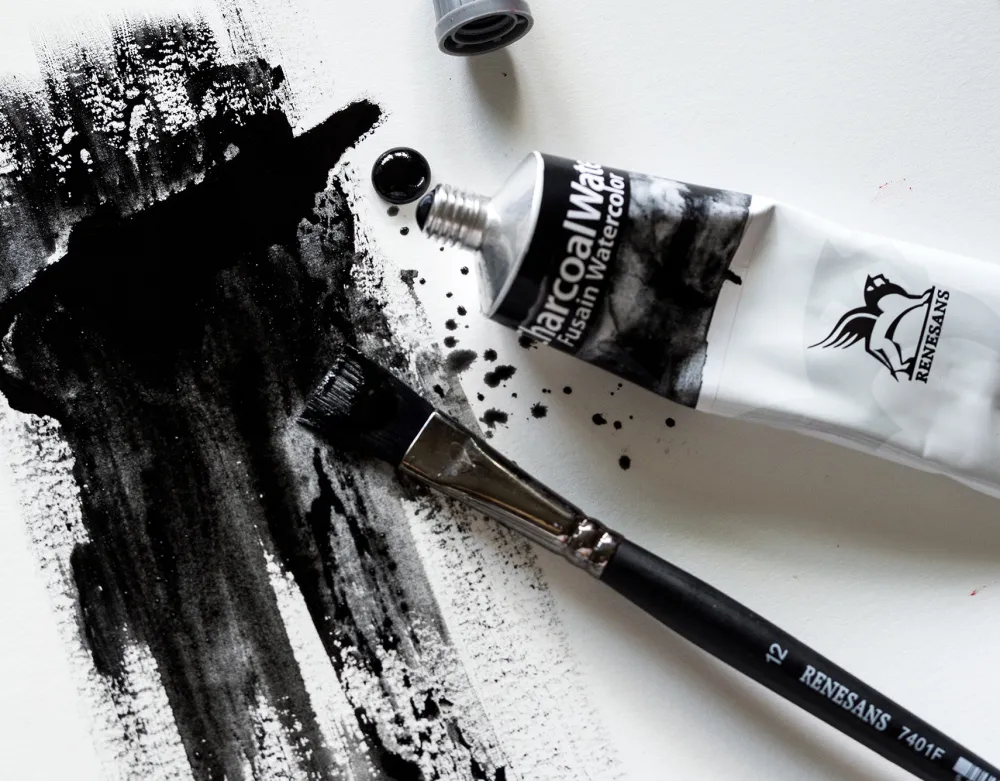 Renesans Węgiel w tubce Charcoal Water Fusain Watercolor - - 60 ml > Węgle Rysunkowe|Farby Akwarelowe