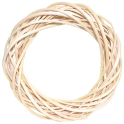 Wianek pleciony, wiklinowy, baza do stroików - naturalny, 25 cm > Wianki