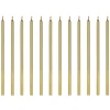 PartyDeco Świeczki urodzinowe gładkie - złote, 14 cm, 12 szt. > Świeczki Urodzinowe