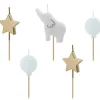 PartyDeco Świeczki urodzinowe Słonik - 3-5 cm, 5 szt. > Świeczki Urodzinowe