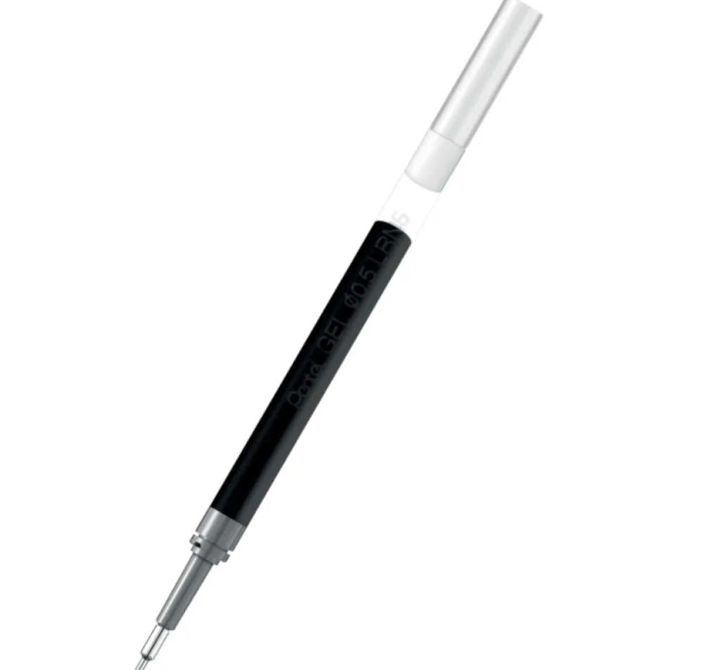 Pentel Wkład do cienkopisów kulkowych EnerGel - - czarny, 0,5 mm