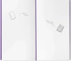 Mishmash Wkład do notesu Log - - Plain, Purple, 12 x 22 cm, 64 strony