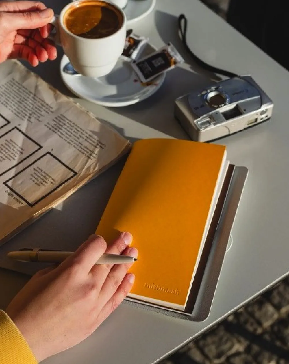 Mishmash Wkład do notesu Log - - Squared, Orange, 12 x 22 cm, 64 strony