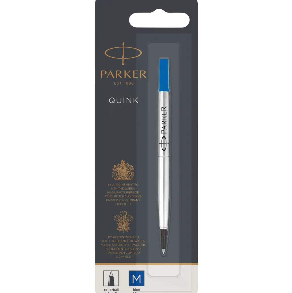 Parker Wkład do pióra kulkowego Quink - - niebieski, M > Wkłady Do Piór Kulkowych