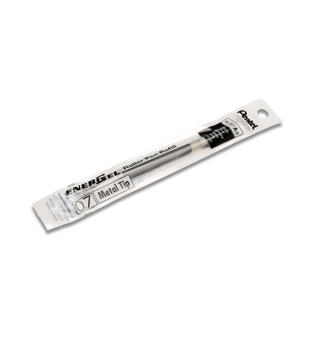 Pentel Wkład do piór kulkowych EnerGel - - czarny, 0,7 mm