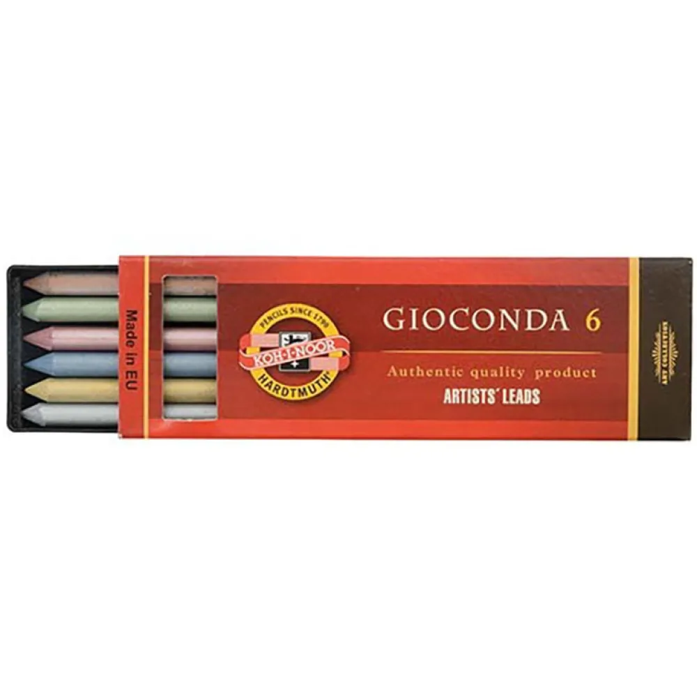 KOH-I-NOOR Wkłady Gioconda do ołówków mechanicznych - - metaliczne, 5,6 mm, 6 szt.