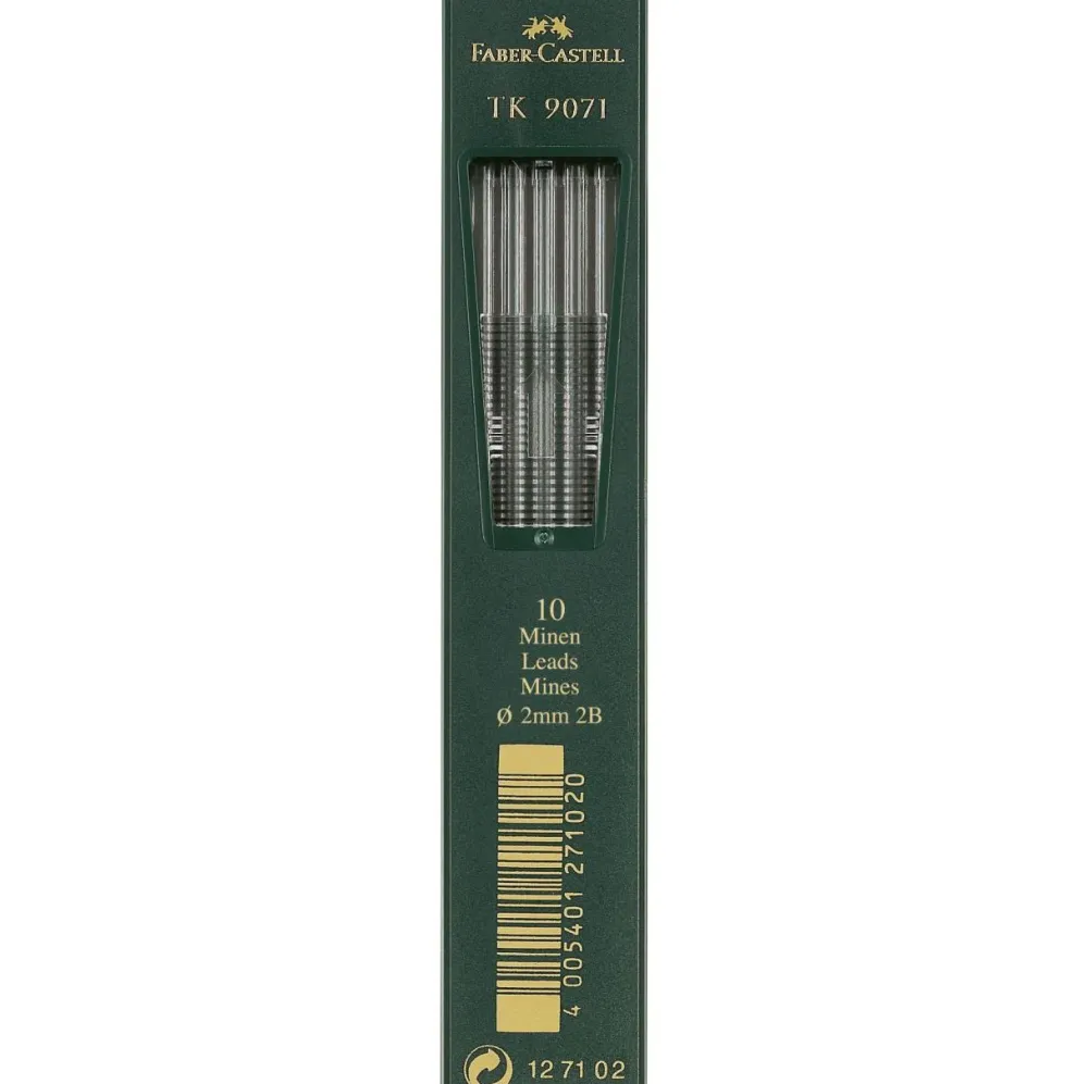 Faber-Castell Wkłady grafitowe do ołówka TK 9071 - - 2B, 10 szt.
