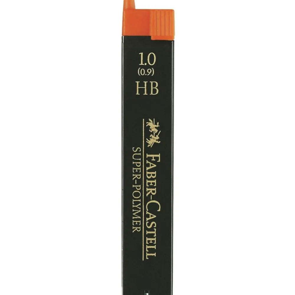 Faber-Castell Wkłady grafitowe Super Hi Polymer, 1 mm - - HB, 12 szt. > Wkłady Do Ołówków