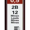 Rotring Wkłady grafitowe Tikky do ołówków, 0,5 mm - - 2B, 12 szt.