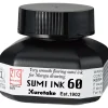 Kuretake Wolnoschnący tusz ZIG Cartoonist Sumi Ink - - czarny, 60 ml > Tusze Do Kaligrafii