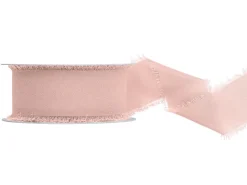 PartyDeco Wstążka szyfonowa - jasny róż, 4 cm x 10 m ><noscript><img width=