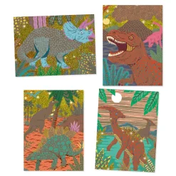 Djeco Wydrapywanka dla dzieci - - Dinozaury, 4 szt. ><noscript><img width=