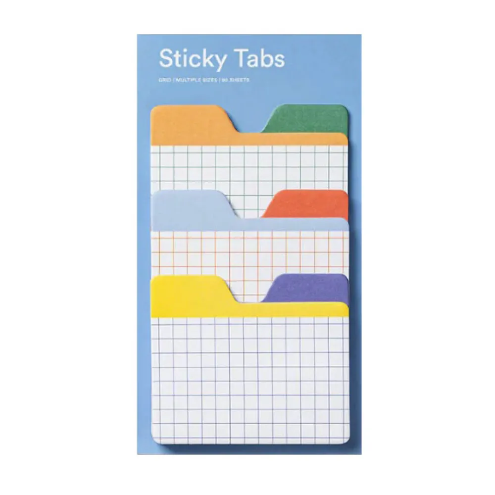 Mishmash Zakładki samoprzylepne w kratkę Sticky Tabs - - 90 szt. > Karteczki Samoprzylepne