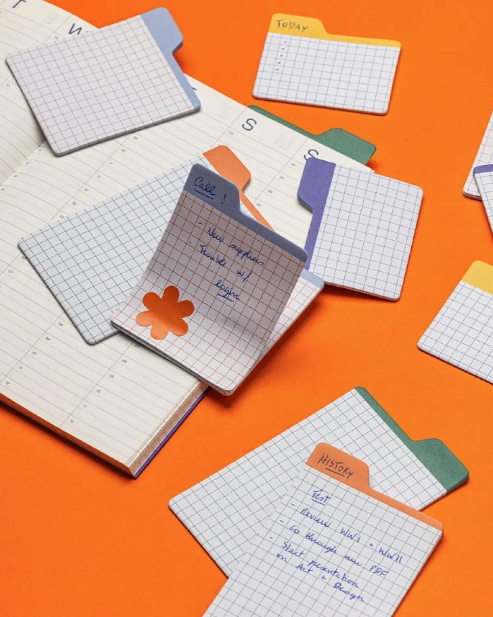 Mishmash Zakładki samoprzylepne w kratkę Sticky Tabs - - 90 szt. > Karteczki Samoprzylepne