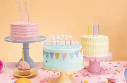 PartyDeco Zakręcone świeczki urodzinowe - kolorowe, 14 cm, 8 szt > Świeczki Urodzinowe
