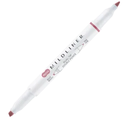Zebra Zakreślacz dwustronny Mildliner - - Smoke Red