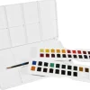 Daler Rowney Zestaw akwareli Aquafine Studio w półkostkach - - 48 szt. > Farby Akwarelowe