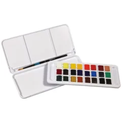 Daler Rowney Zestaw akwareli Aquafine Travel w półkostkach - - 12 szt. > Farby Akwarelowe