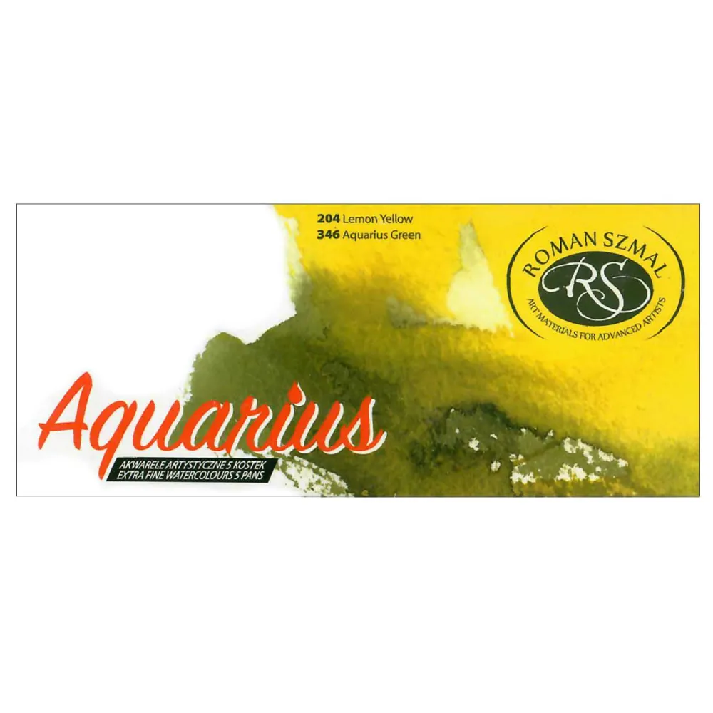 Roman Szmal Zestaw akwareli Aquarius w kostkach - - 5 kolorów > Farby Akwarelowe