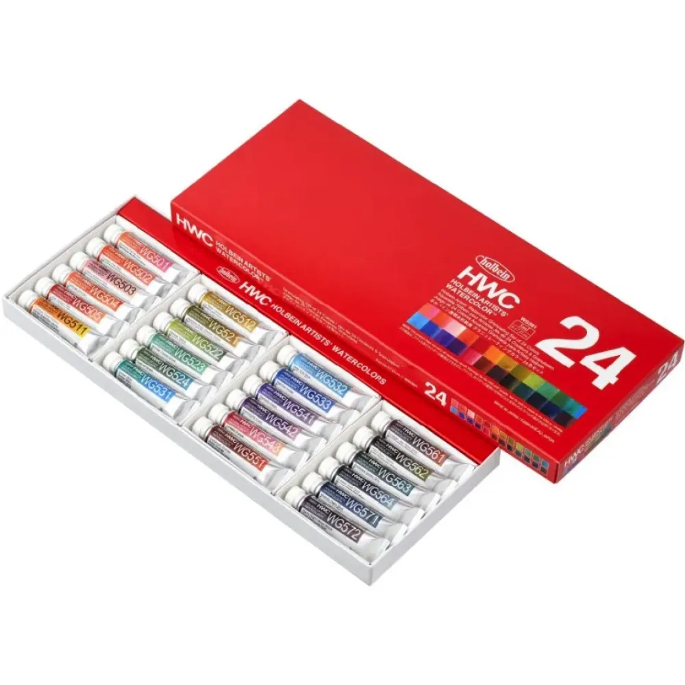 Holbein Zestaw akwareli Artists’ Watercolor Granulating - - 24 x 5 ml > Farby Akwarelowe
