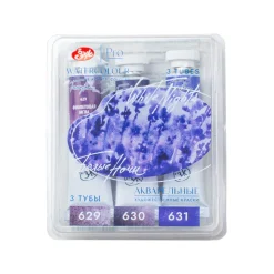 St. Petersburg Zestaw akwareli Białe Noce Violet - - 3 kolory